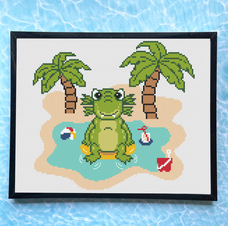 Furgus Monster Counted Cross Stitch Pattern - June Monster