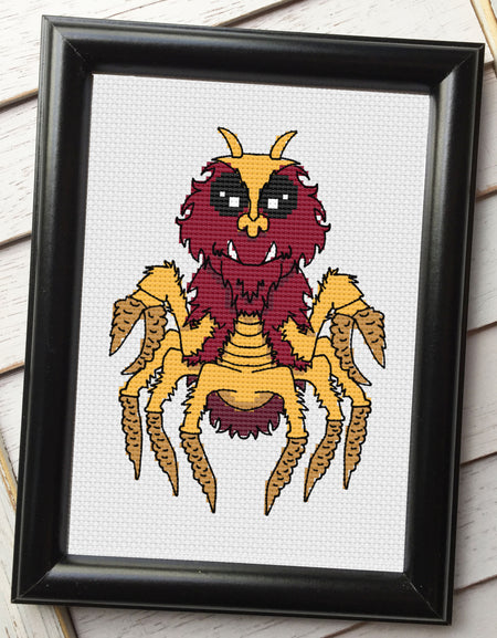 Gerard Monster Counted Cross Stitch Pattern - February Monster