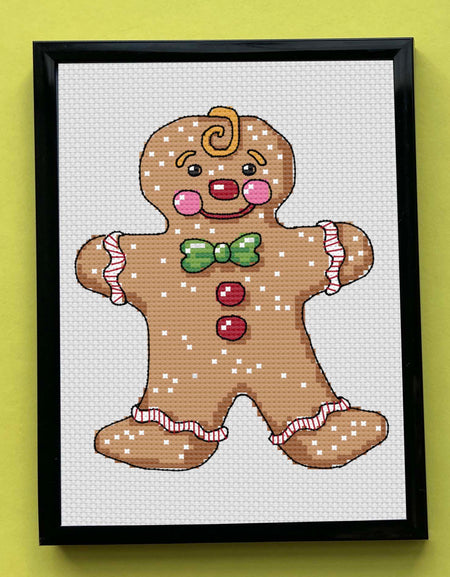 Gingerbread Man by Mary Engelbreit Counted Cross Stitch DIGITAL Pattern