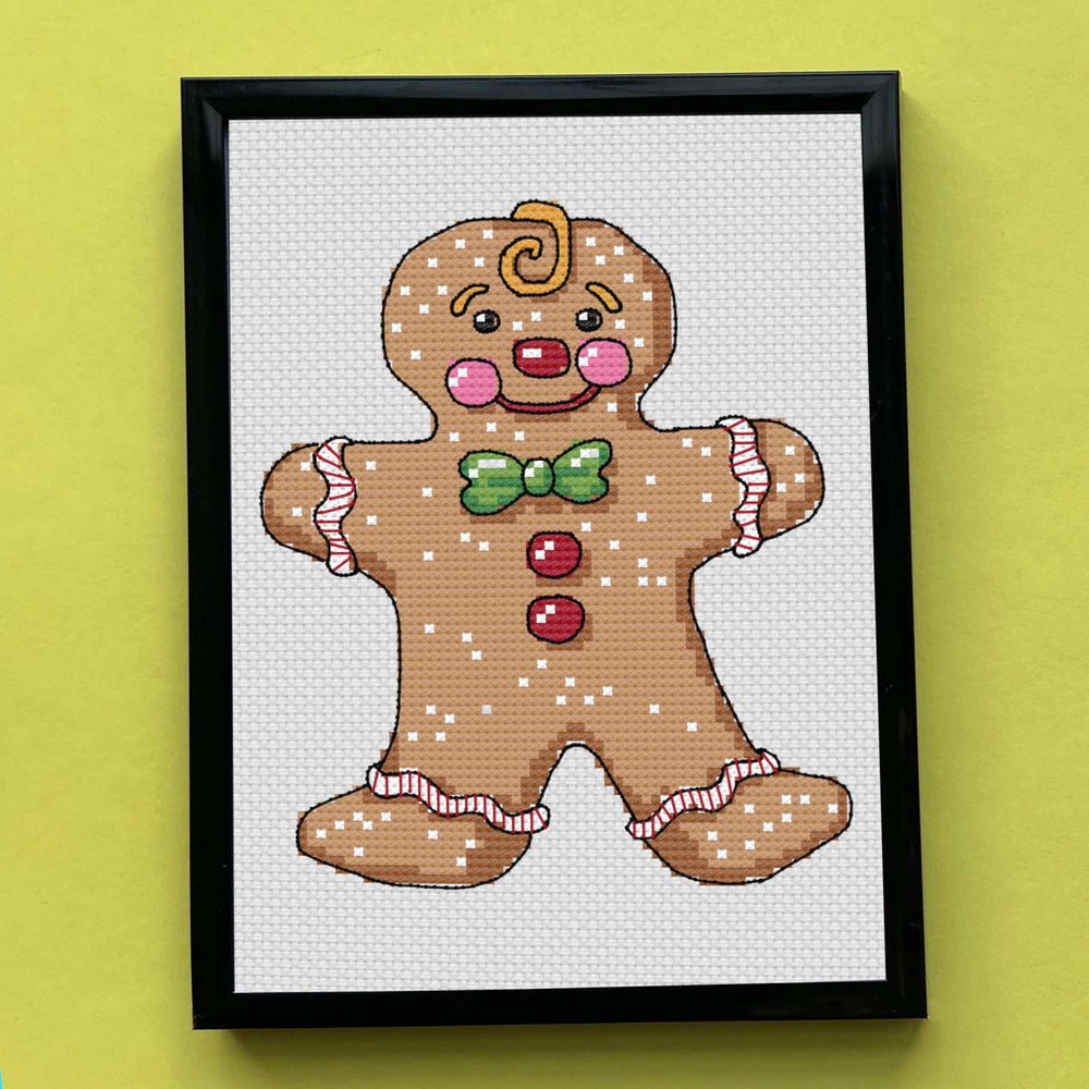 Gingerbread Man by Mary Engelbreit Counted Cross Stitch DIGITAL Pattern