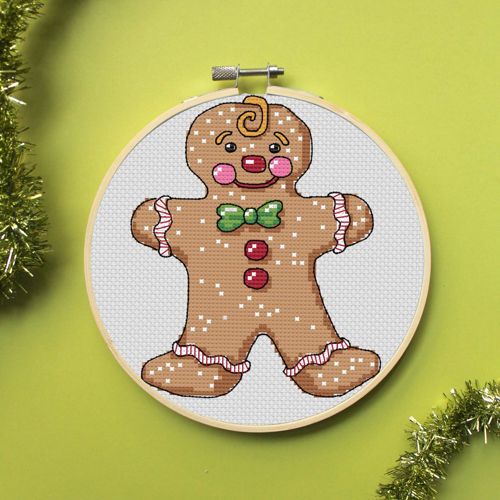 Gingerbread Man by Mary Engelbreit Counted Cross Stitch DIGITAL Pattern