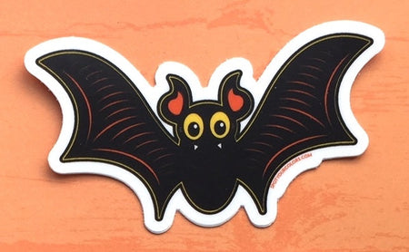 WS Halloween Bat Sticker 3"
