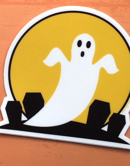 Halloween Ghost Sticker 3"