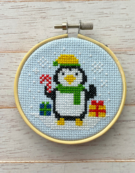 WS Penguin Ornament Cross Stitch Kit