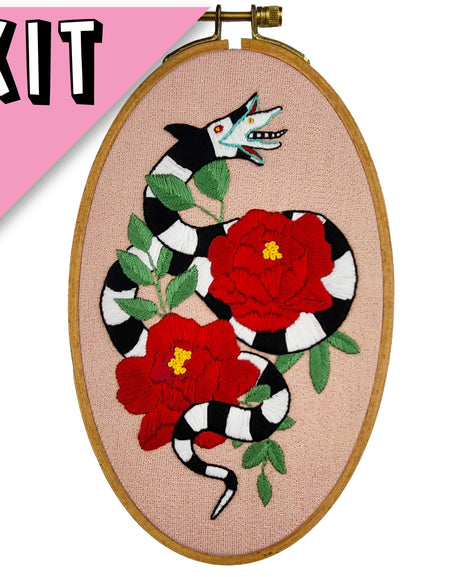 Beetlejuice Sandworm Embroidery Kit