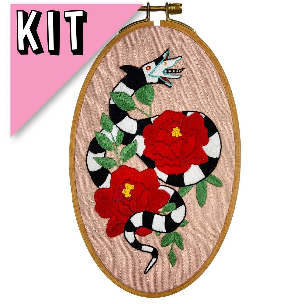 Beetlejuice Sandworm Embroidery Kit