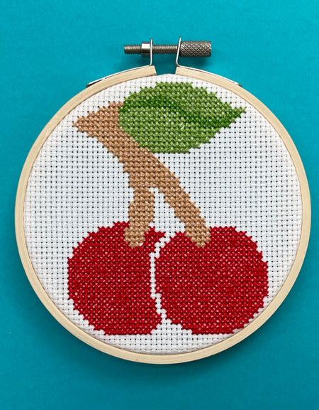 Cherries by Mary Engelbreit Counted Cross Stitch DIY KIT
