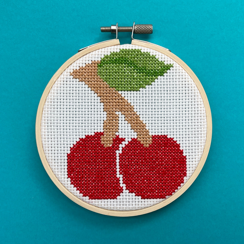 Cherries by Mary Engelbreit Counted Cross Stitch DIY KIT