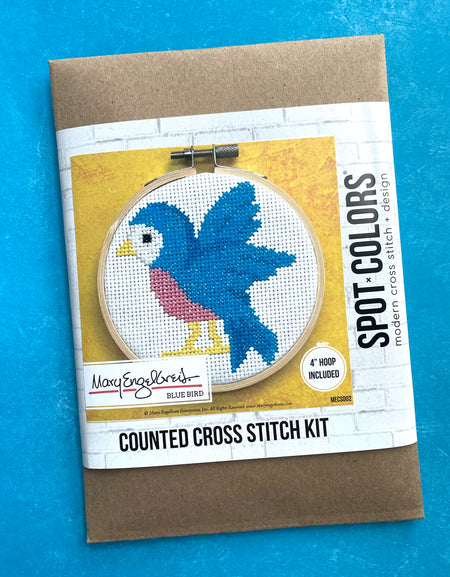 Bluebird by Mary Engelbreit Counted Cross Stitch DIY KIT