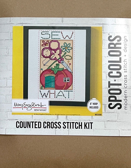 Sew What by Mary Engelbreit Counted Cross Stitch DIY KIT