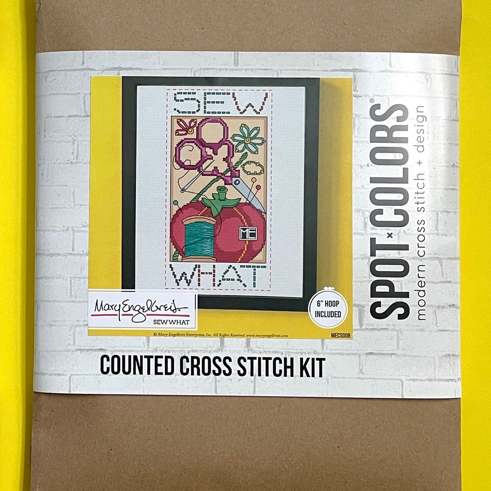 Sew What by Mary Engelbreit Counted Cross Stitch DIY KIT