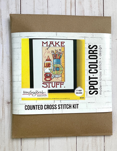 Make Stuff by Mary Engelbreit Counted Cross Stitch DIY KIT