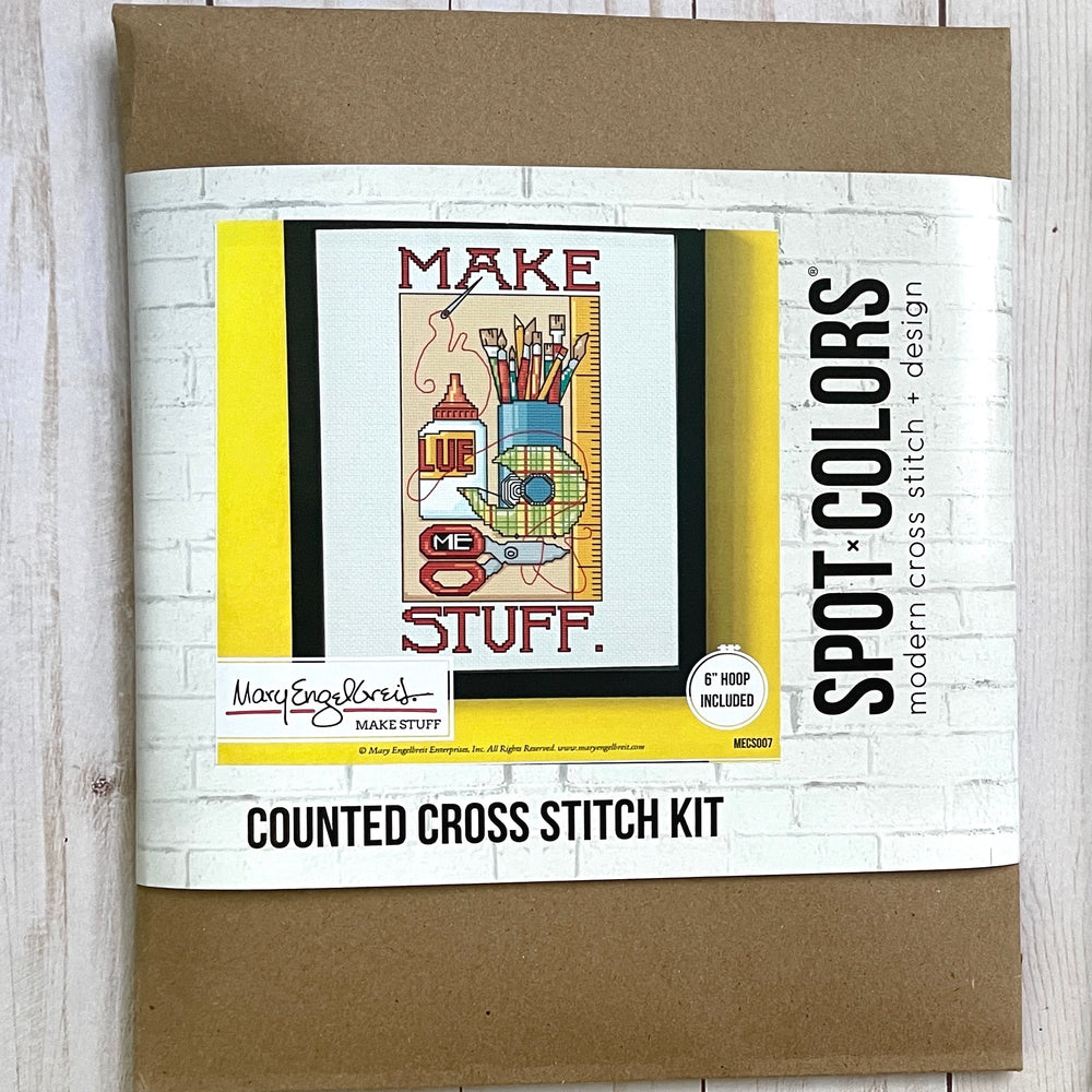 Make Stuff by Mary Engelbreit Counted Cross Stitch DIY KIT