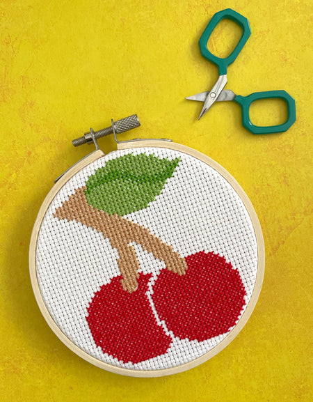 Cherries by Mary Engelbreit Cross Stitch Digital Download Pattern