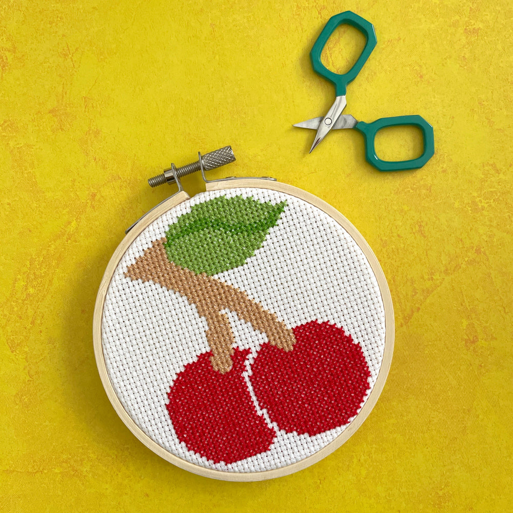 Cherries by Mary Engelbreit Cross Stitch Digital Download Pattern