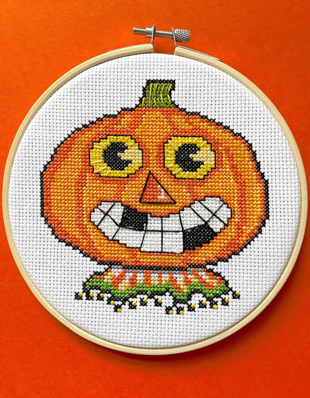 Pumpkin by Mary Engelbreit Counted Cross Stitch DIY KIT