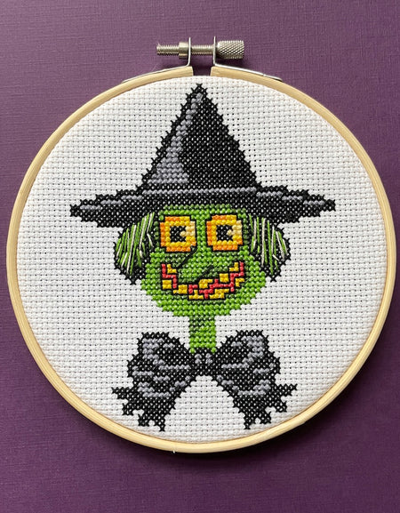 PATTERN WS Green Witch by Mary Engelbreit Counted Cross Stitch