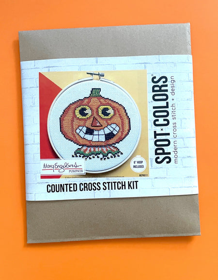 Pumpkin by Mary Engelbreit Counted Cross Stitch DIY KIT