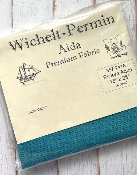 Riviera Aqua 14 Count Aida - Wichelt Brand