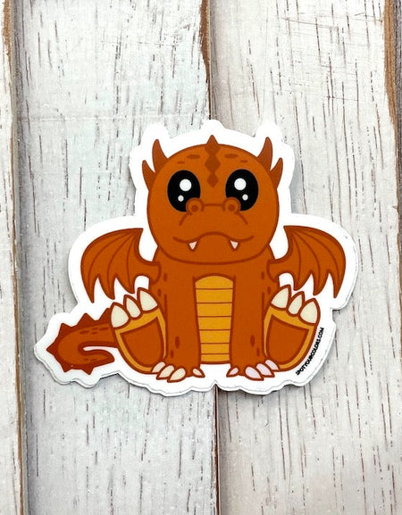 WS Orange Dragon Sticker 3"