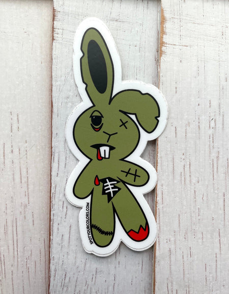 WS Zombunny Sticker 4"