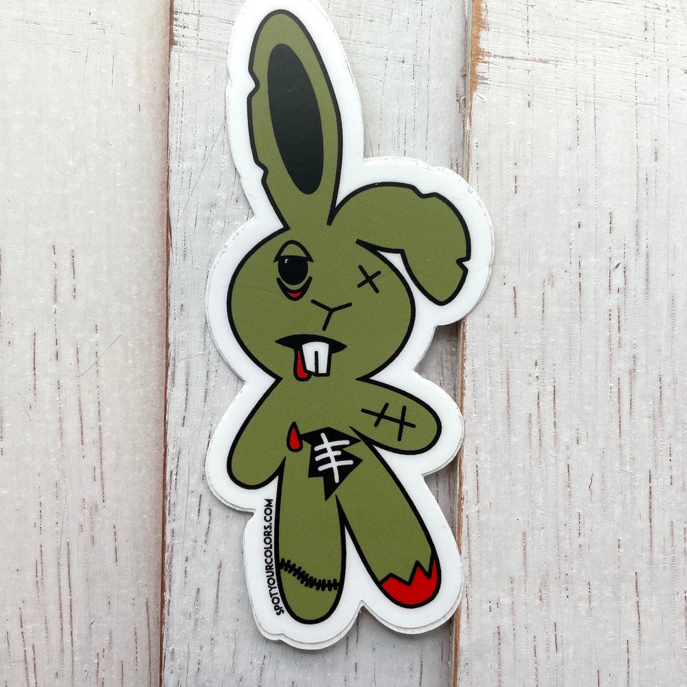 WS Zombunny Sticker 4"