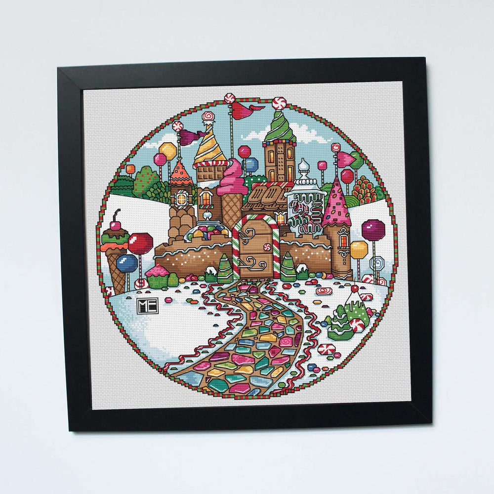 Candy Castle by Mary Engelbreit Counted Cross Stitch DIY KIT