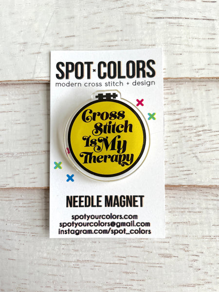 Cross Stitch Therapy Needle Magnet - PRE ORDER