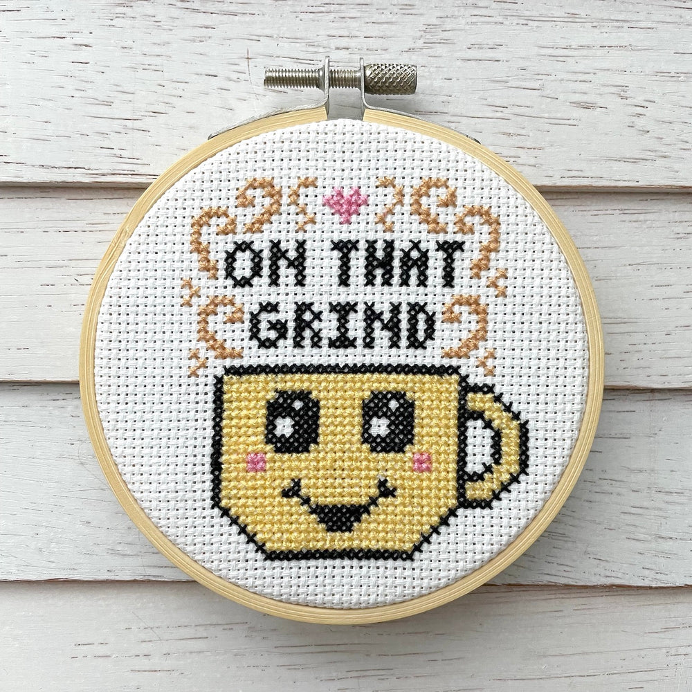 WS On That Grind Coffee Cross Stitch Kit