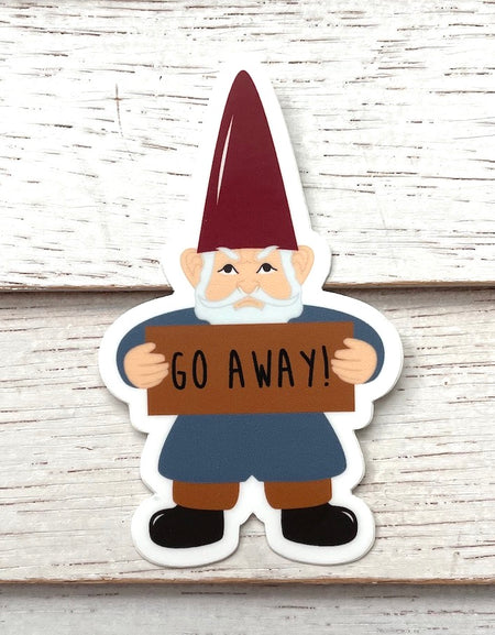 Angry Gnome Sticker 3"