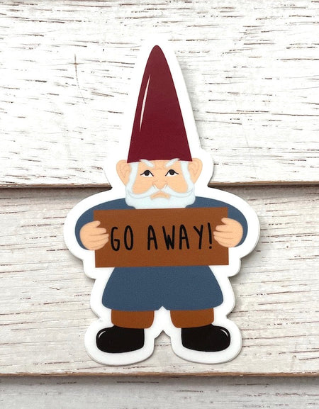 WS Angry Gnome Sticker 3"
