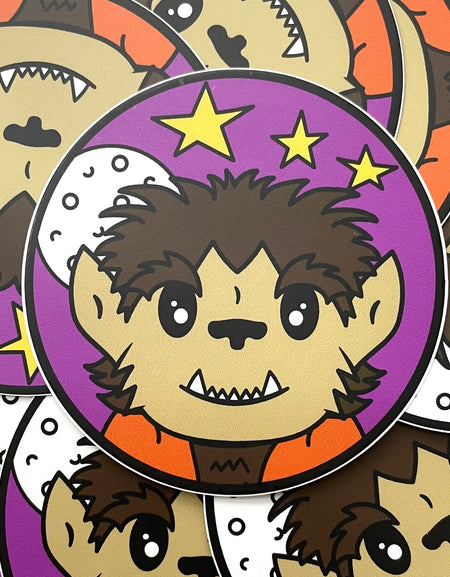 WS Wolfboy Wayne Warren Sticker 3"