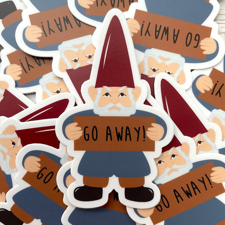 Angry Gnome Sticker 3"