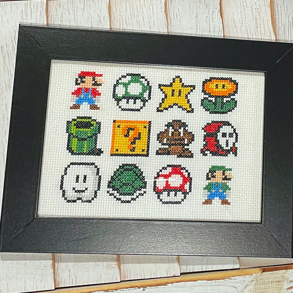 Mario Counted Cross Stitch Pattern DOWNLOAD Intermediate