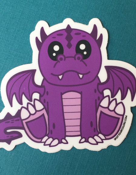 WS Purple Dragon Sticker 3"