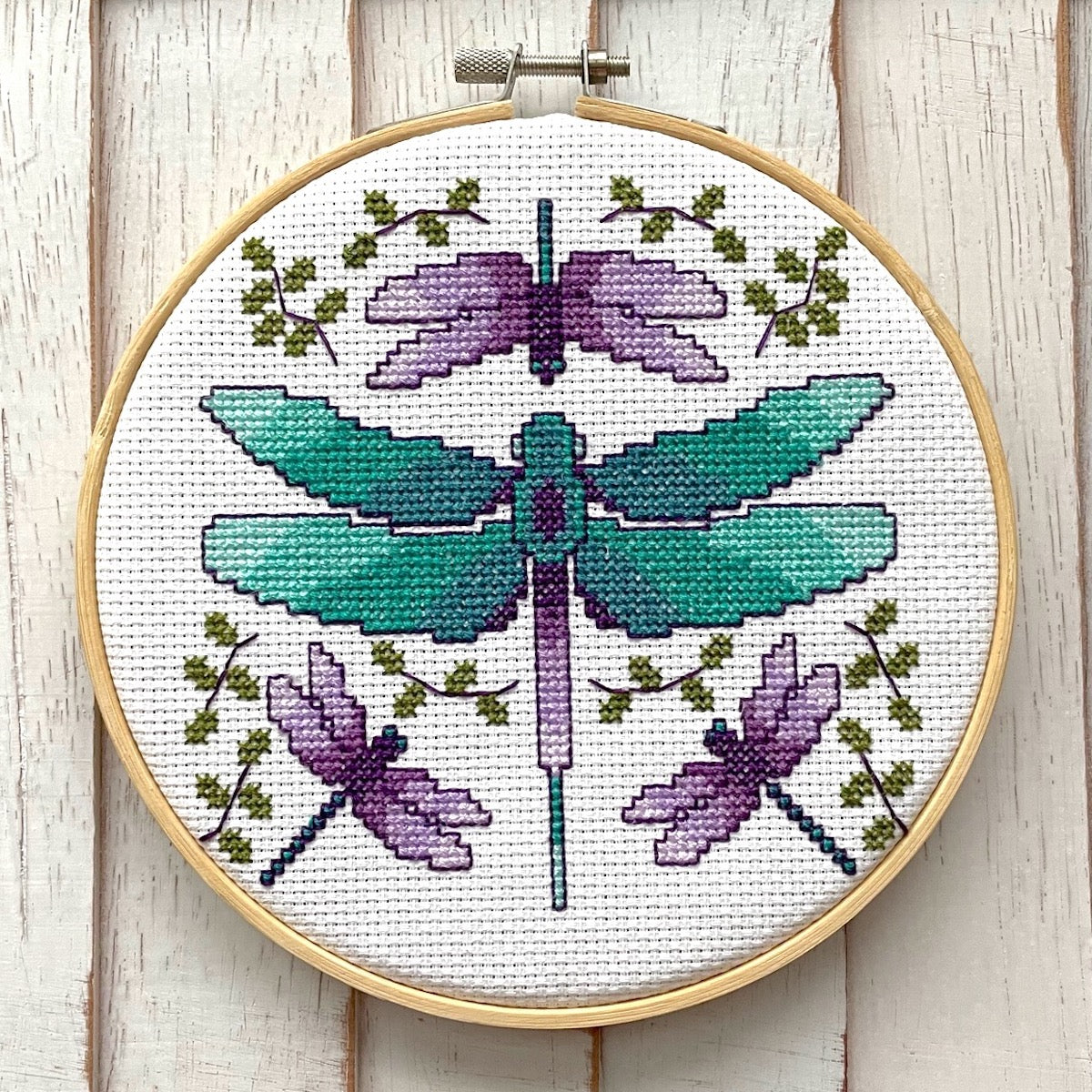 Dragonflies Cross Stitch Kit – Spot Colors