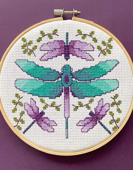 Dragonflies Cross Stitch Kit