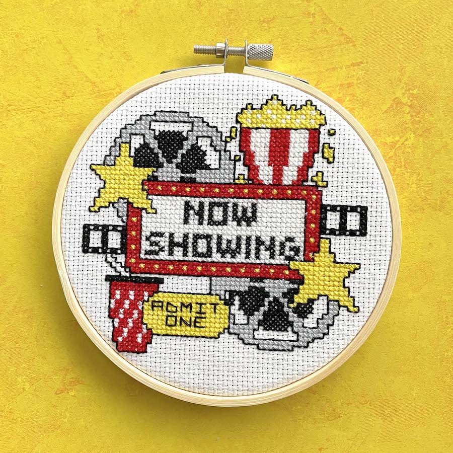 PATTERN WS At The Movies Counted Cross Stitch