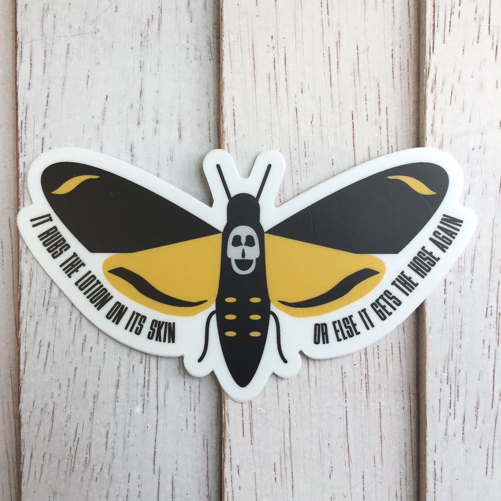 Moth Sticker 4"