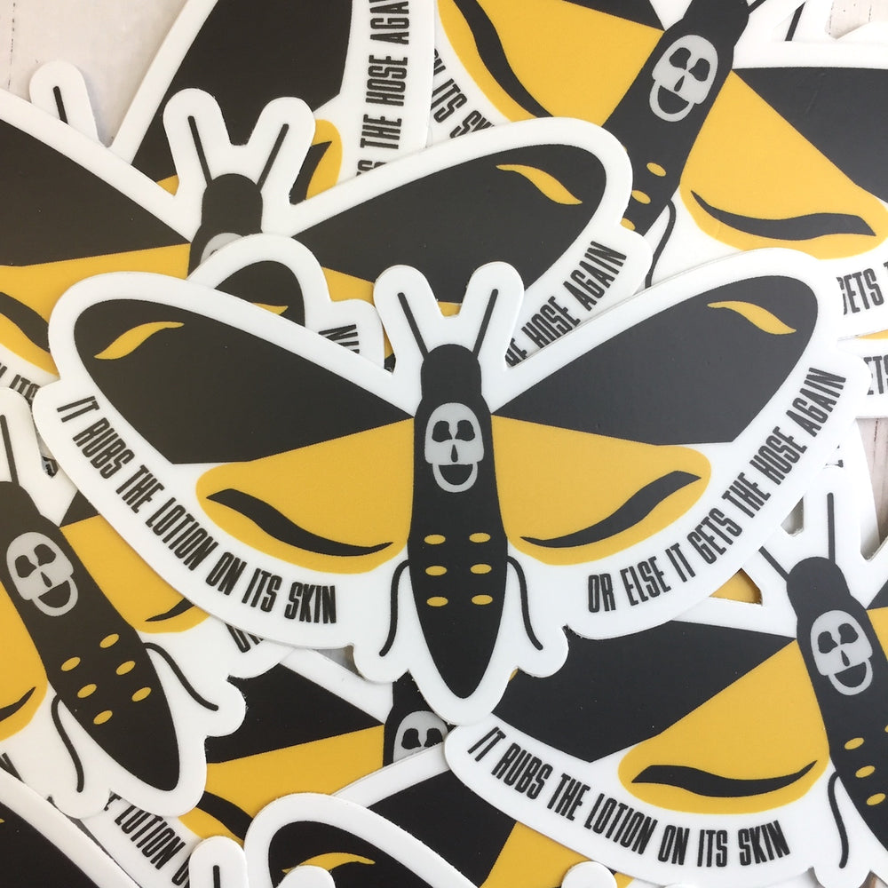 Moth Sticker 4"