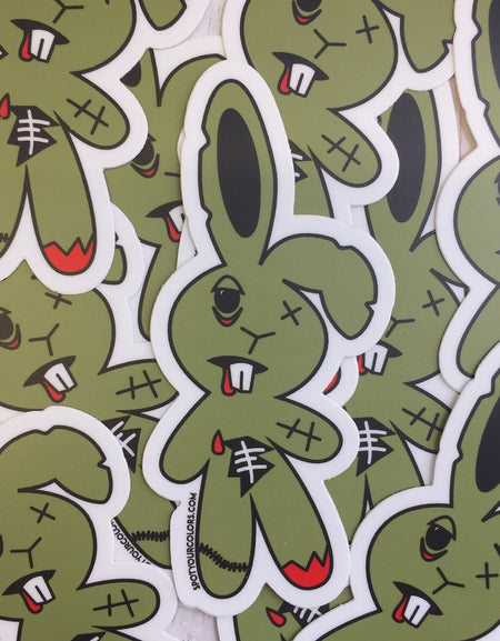 WS Zombunny Sticker 4"