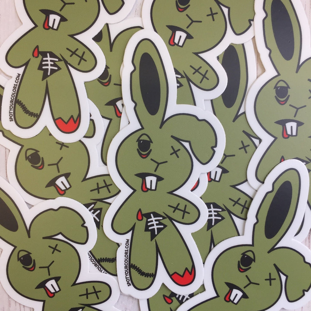 WS Zombunny Sticker 4"