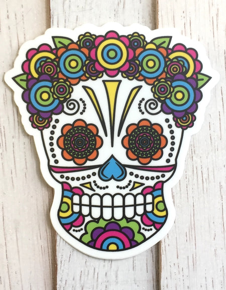 Sugar Skull Sticker 4"
