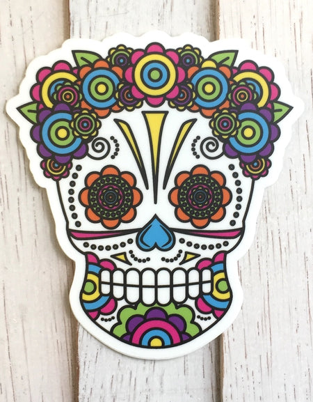 WS Sugar Skull Sticker 4"