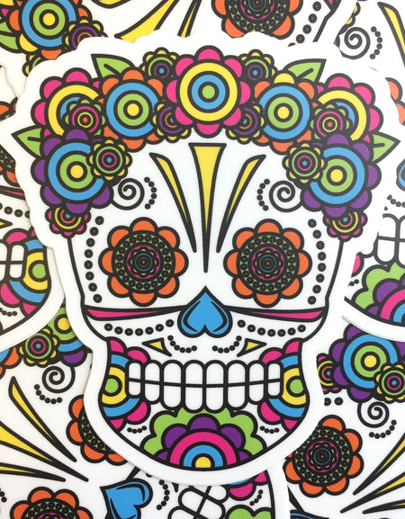 Sugar Skull Sticker 4"