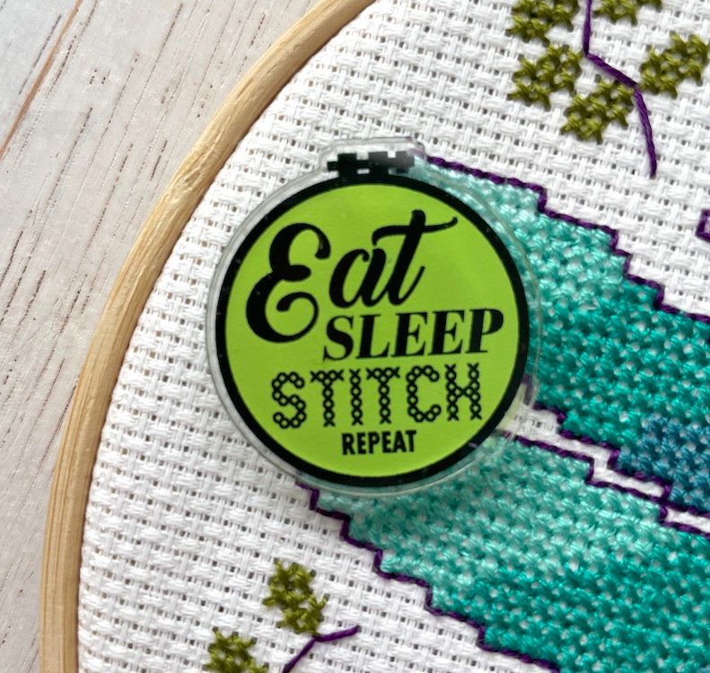 WS Eat Sleep Stitch Needle Magnet - PRE ORDER
