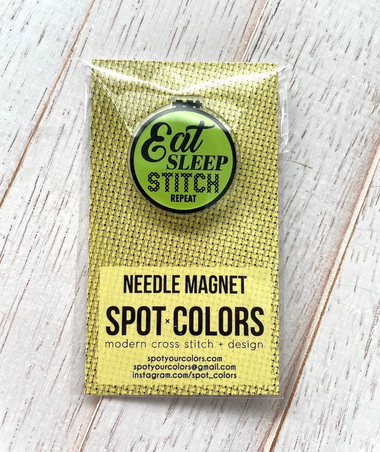 Eat Sleep Stitch Needle Magnet