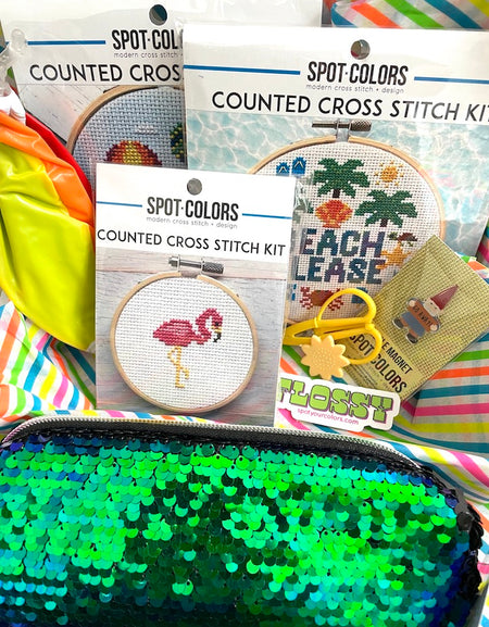 Get Your Shit Together Funny, Modern Counted Cross Stitch Kit – Spot Colors