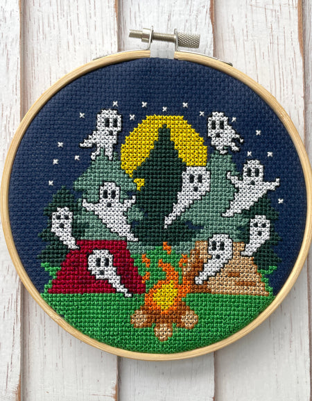 Campfire Stories Counted Cross Stitch Pattern DOWNLOAD