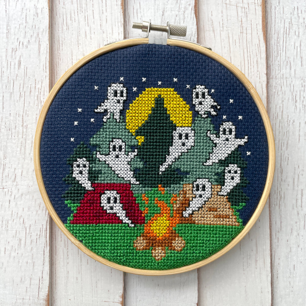 Campfire Stories Counted Cross Stitch Pattern DOWNLOAD